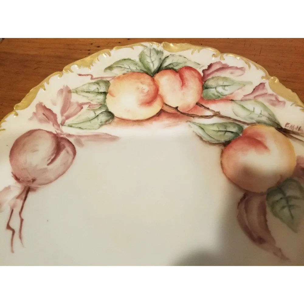 Antique T&V Limoges France Depose Hand Painted Plates 8.25